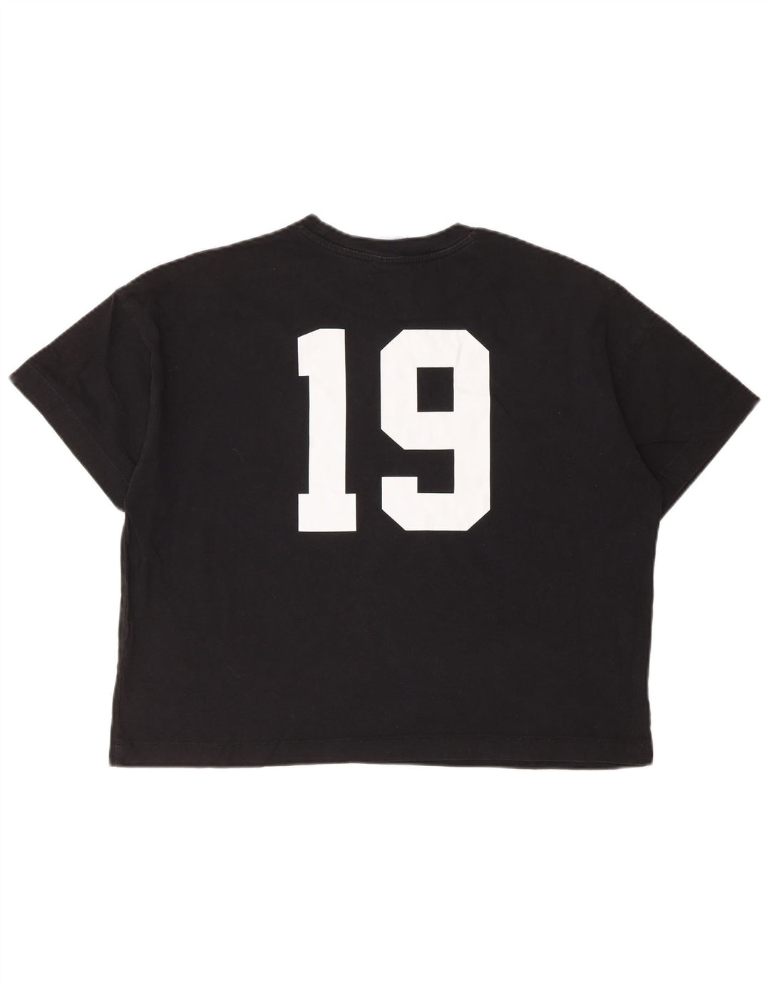 Camiseta feminina CHAMPION com estampa oversized UK 10 pequena preta