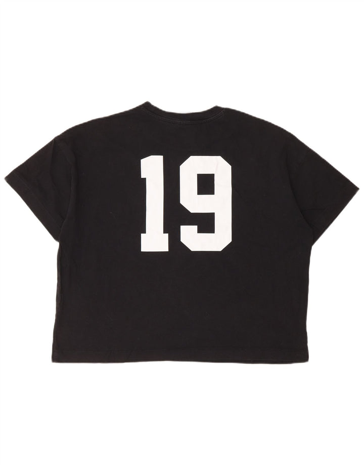Camiseta feminina CHAMPION com estampa oversized UK 10 pequena preta