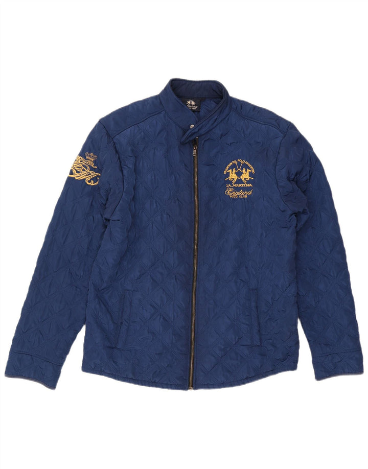 Jaqueta acolchoada feminina LA MARTINA UK 20 2XL azul marinho