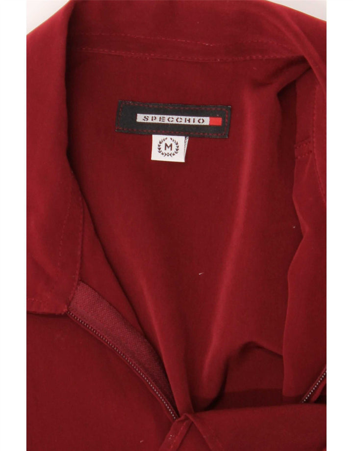 Camisa masculina Specchio média Borgonha