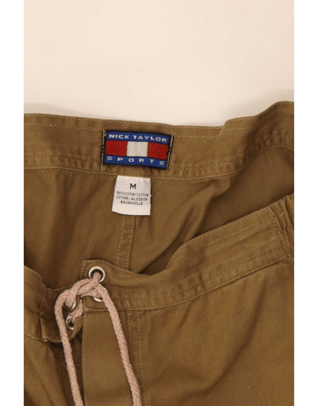 Nick Taylor Mens Cargo Shorts Médio W32 Algodão Marrom