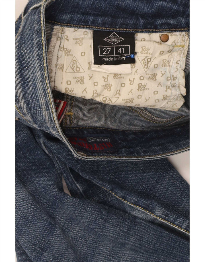 Calça jeans feminina Roy Rogers Seven Bell Slim W27 L29 azul
