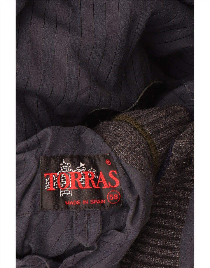 Jaqueta bomber masculina Torras IT 58 4XL lã cinza