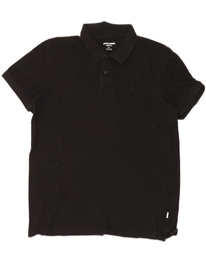 Camisa polo masculina JACK & JONES XL algodão preto