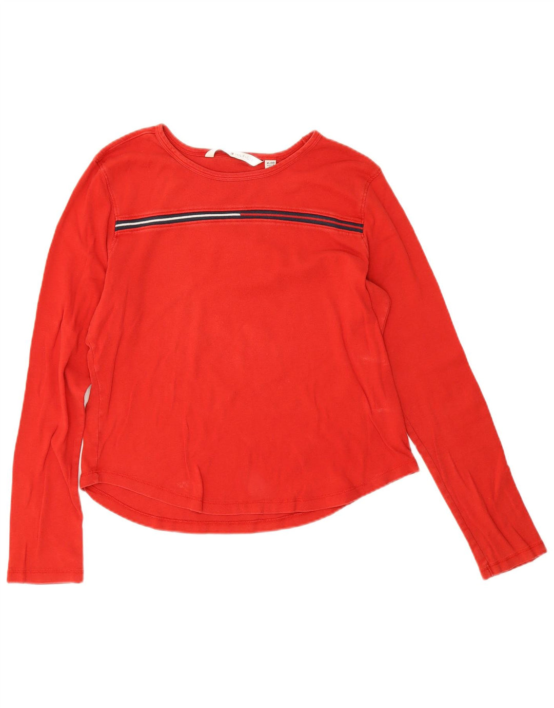 Top Tommy Hilfiger Mulher Manga Comprida UK 18 XL Vermelho