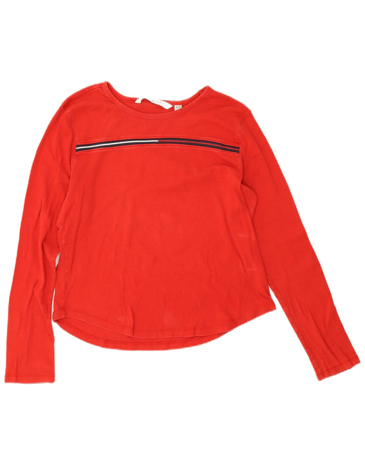 Top Tommy Hilfiger Mulher Manga Comprida UK 18 XL Vermelho