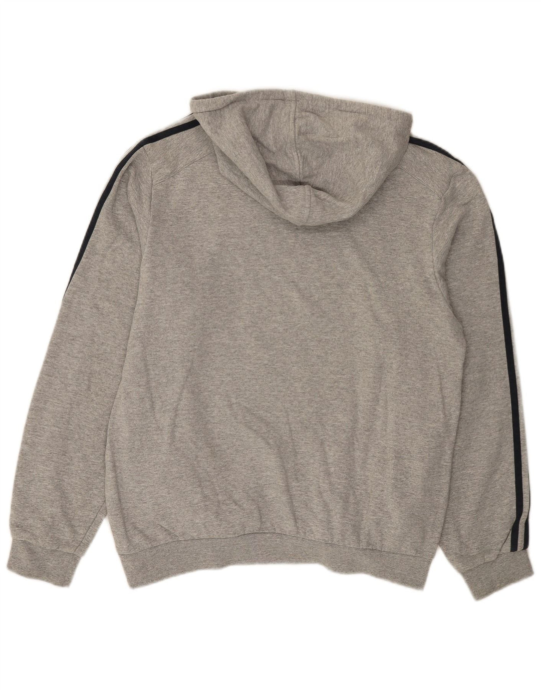 Adidas Mens Hoodie Jumper Médio Cinza Algodão Flecked