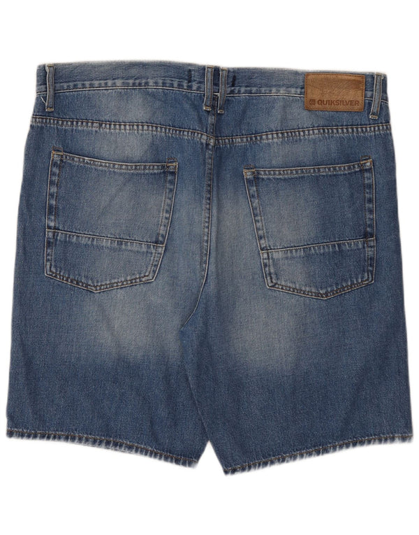 Shorts jeans masculino Quiksilver W38 XL azul algodão