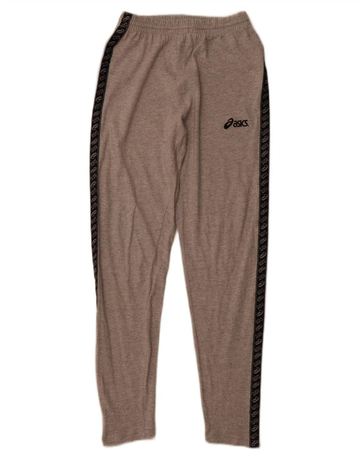 Calça de treino feminina ASICS UK 12 cinza médio colorblock