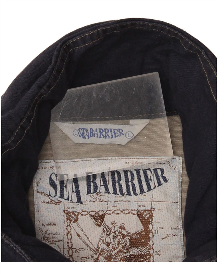 Jaqueta utilitária masculina Sea Barrier UK 40 grande azul marinho