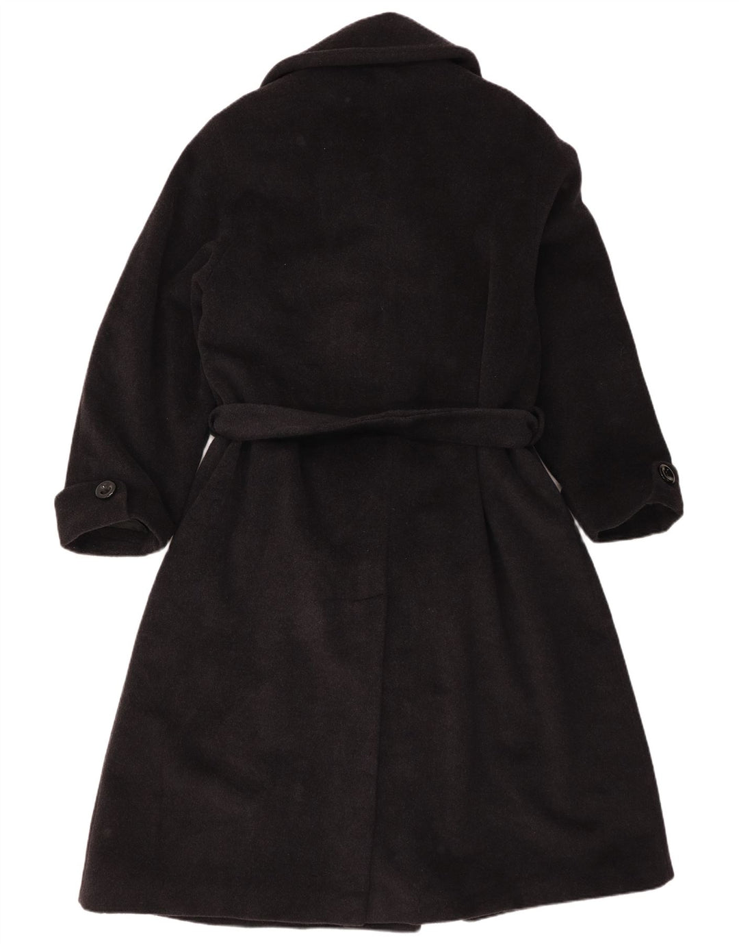 Casaco feminino vintage com peito duplo Reino Unido 16 Lã cinza grande