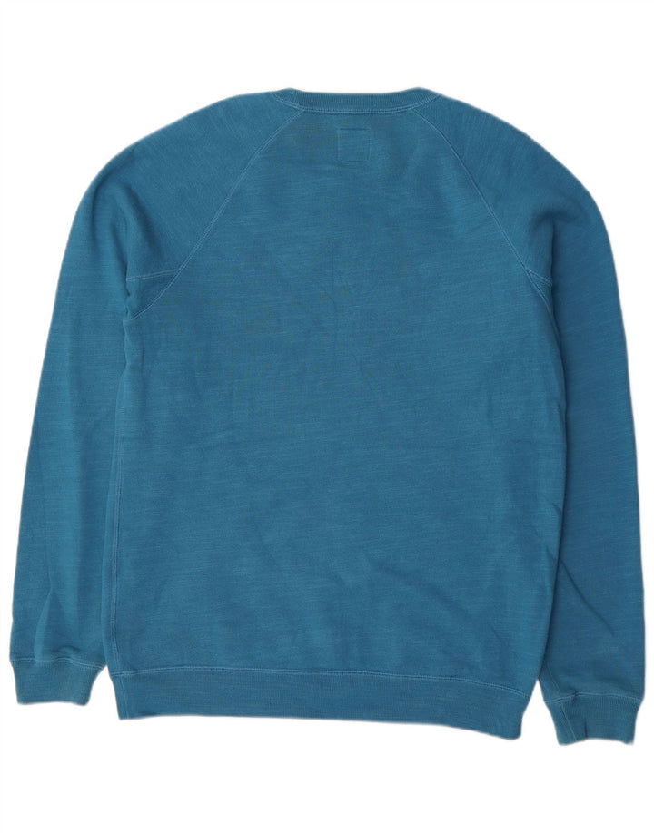 Jack Wills moletom gráfico masculino jumper médio azul algodão