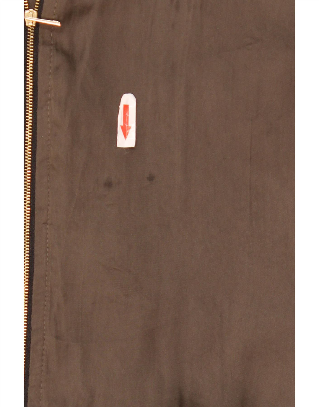 Zara Womens Oversized Bomber Jacket UK 10 Small Khaki Colourblock Poliéster
