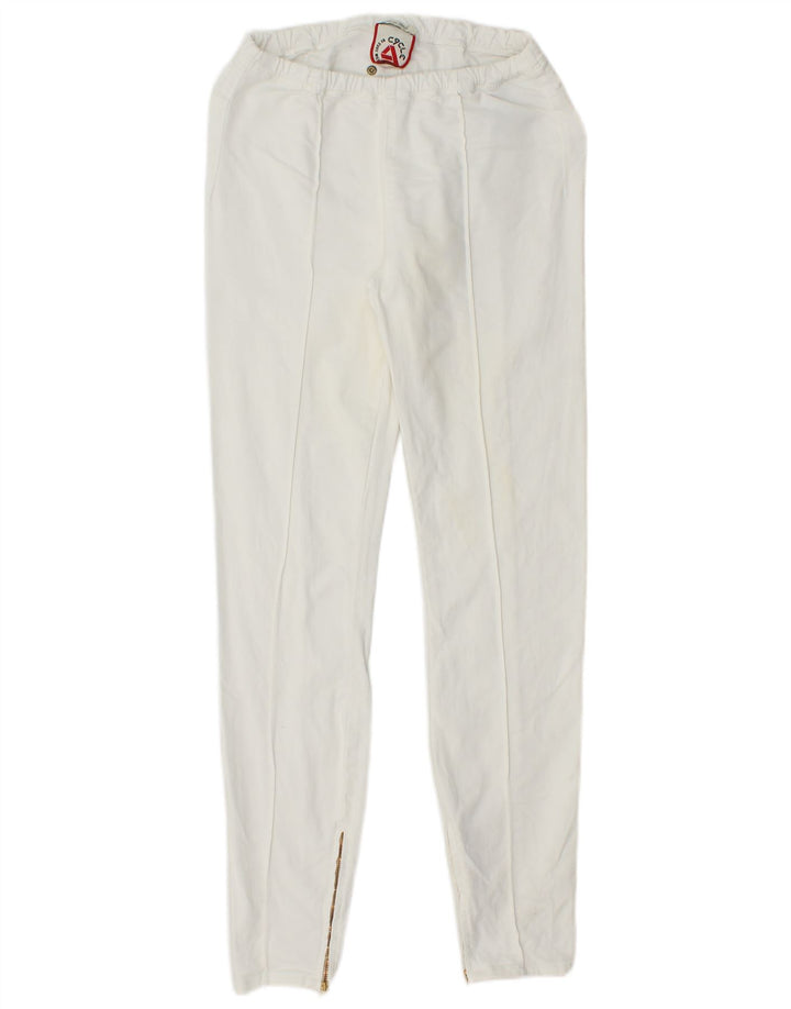 Leggings femininos VINTAGE W27 L28 algodão branco