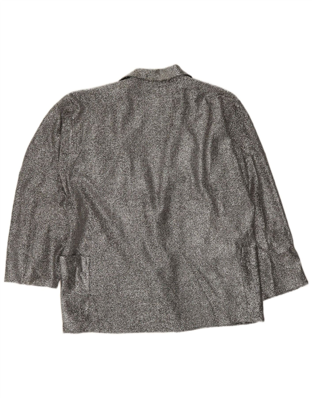 Jaqueta Blazer Feminina Yessica com 1 Botão EU 44 XL Cinza Poliéster