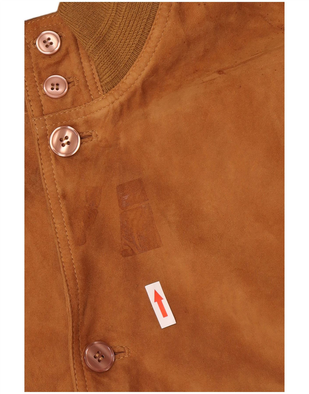Jaqueta bomber masculina vintage de camurça IT 52 XL couro marrom