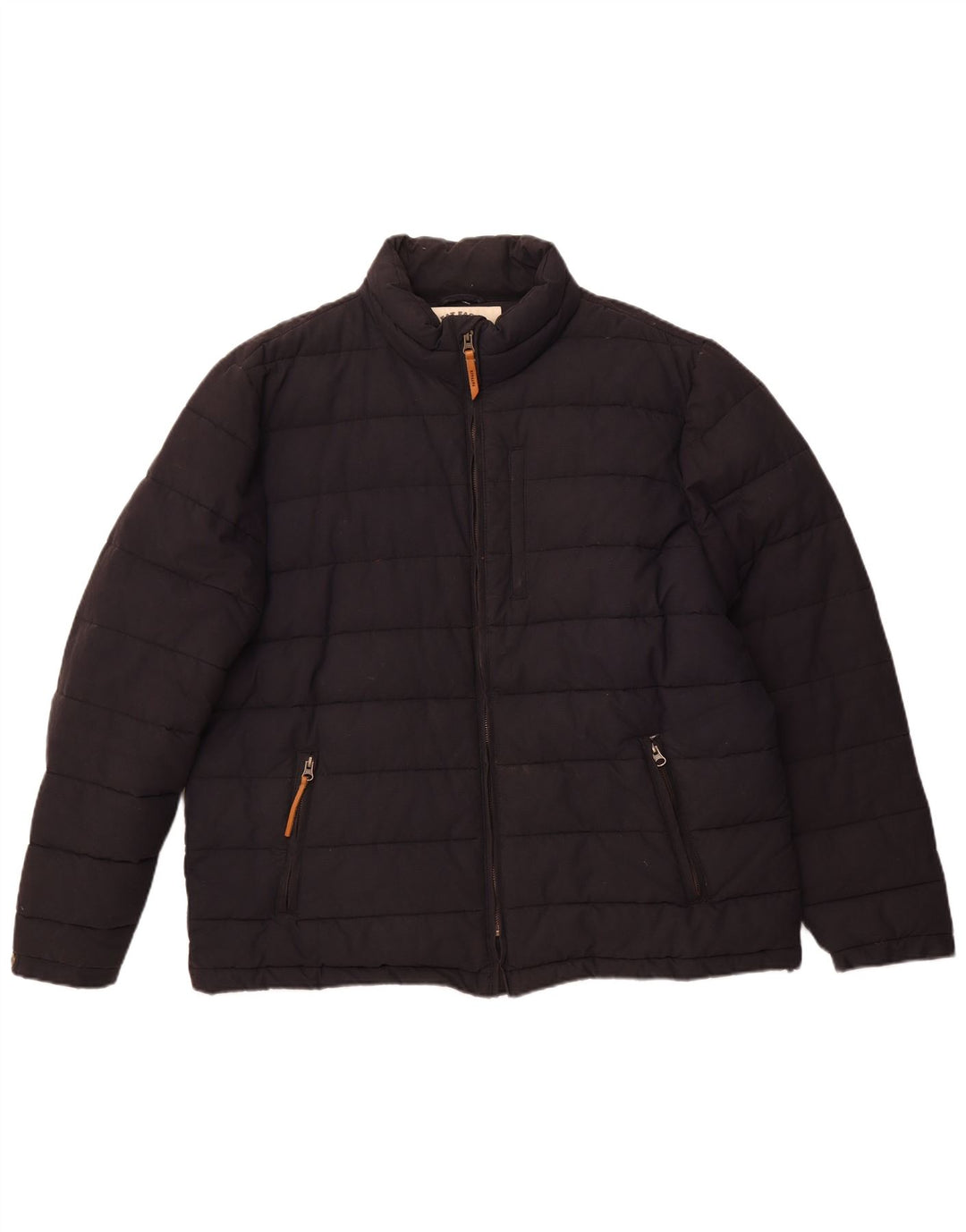 Jaqueta acolchoada masculina FAT FACE UK 44 2XL algodão preto