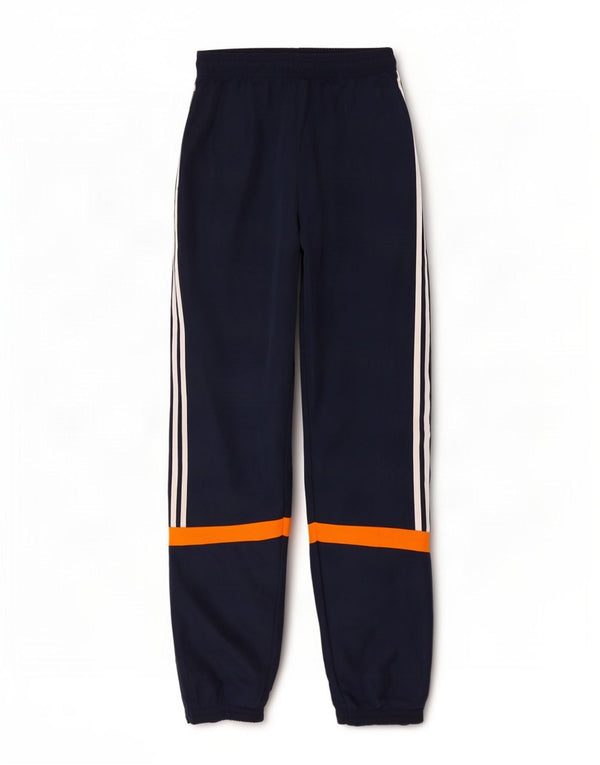 Calça de treino masculina Adidas Joggers médio azul marinho colorblock