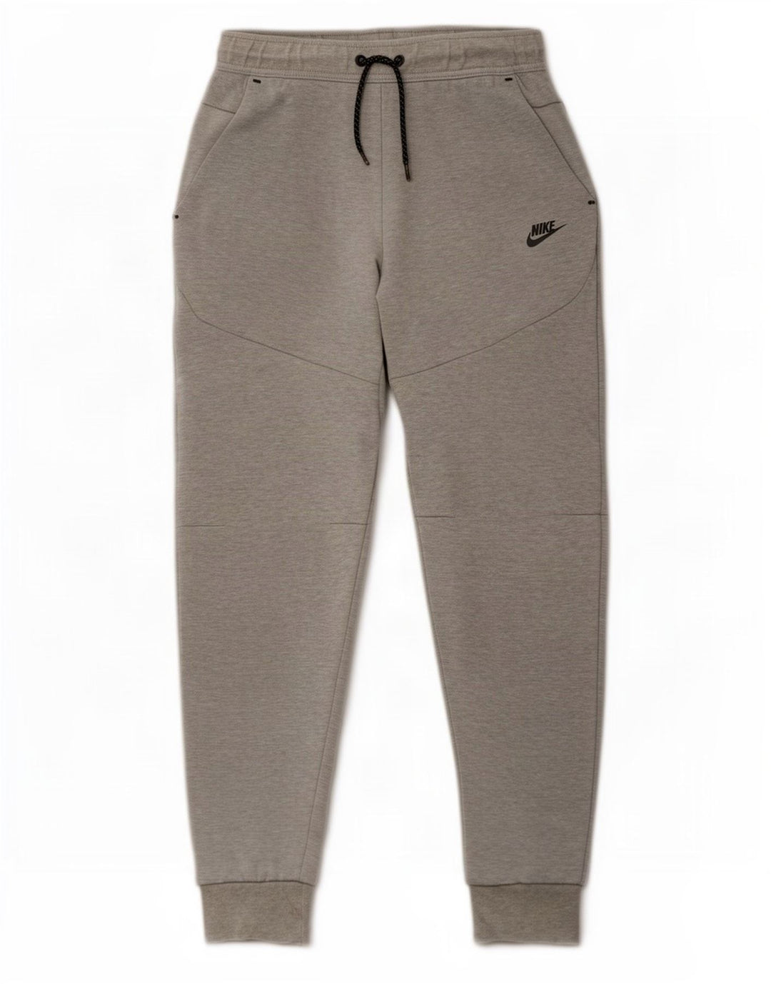 Calça de treino masculina Nike Joggers pequeno cinza manchado de algodão
