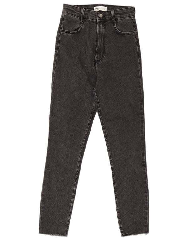 Calça jeans skinny feminina Zara EU 34 2XS W24 L24 cinza
