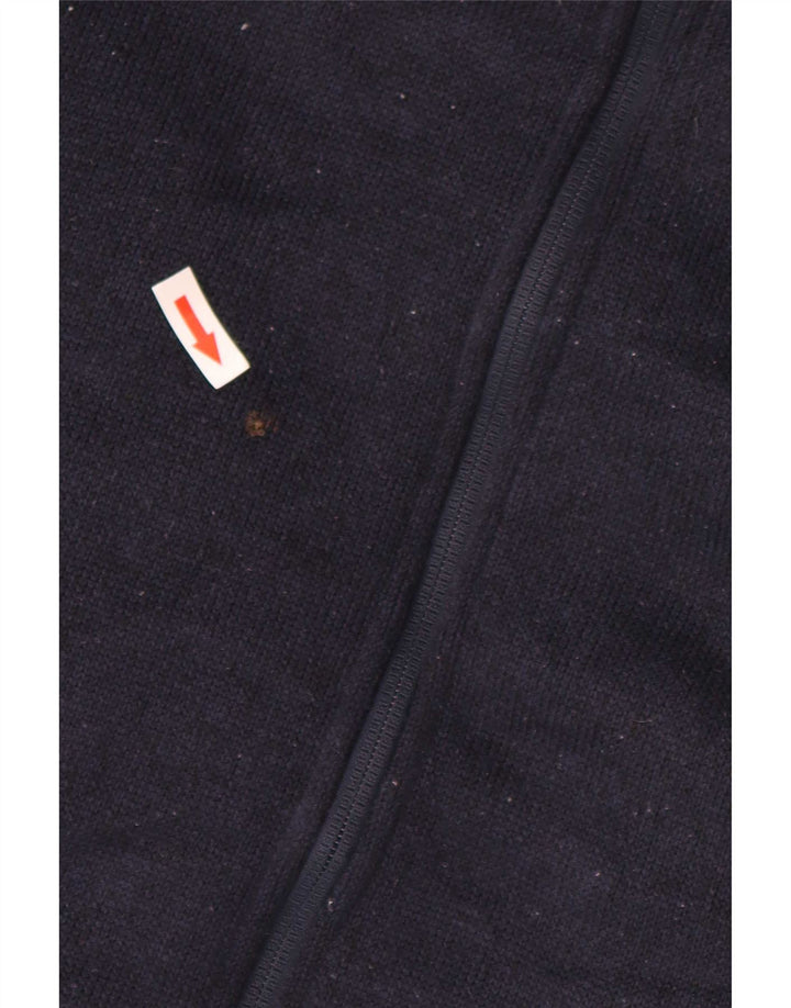 Jaqueta masculina de treino Sherpa da Marks & Spencer, poliéster azul marinho médio