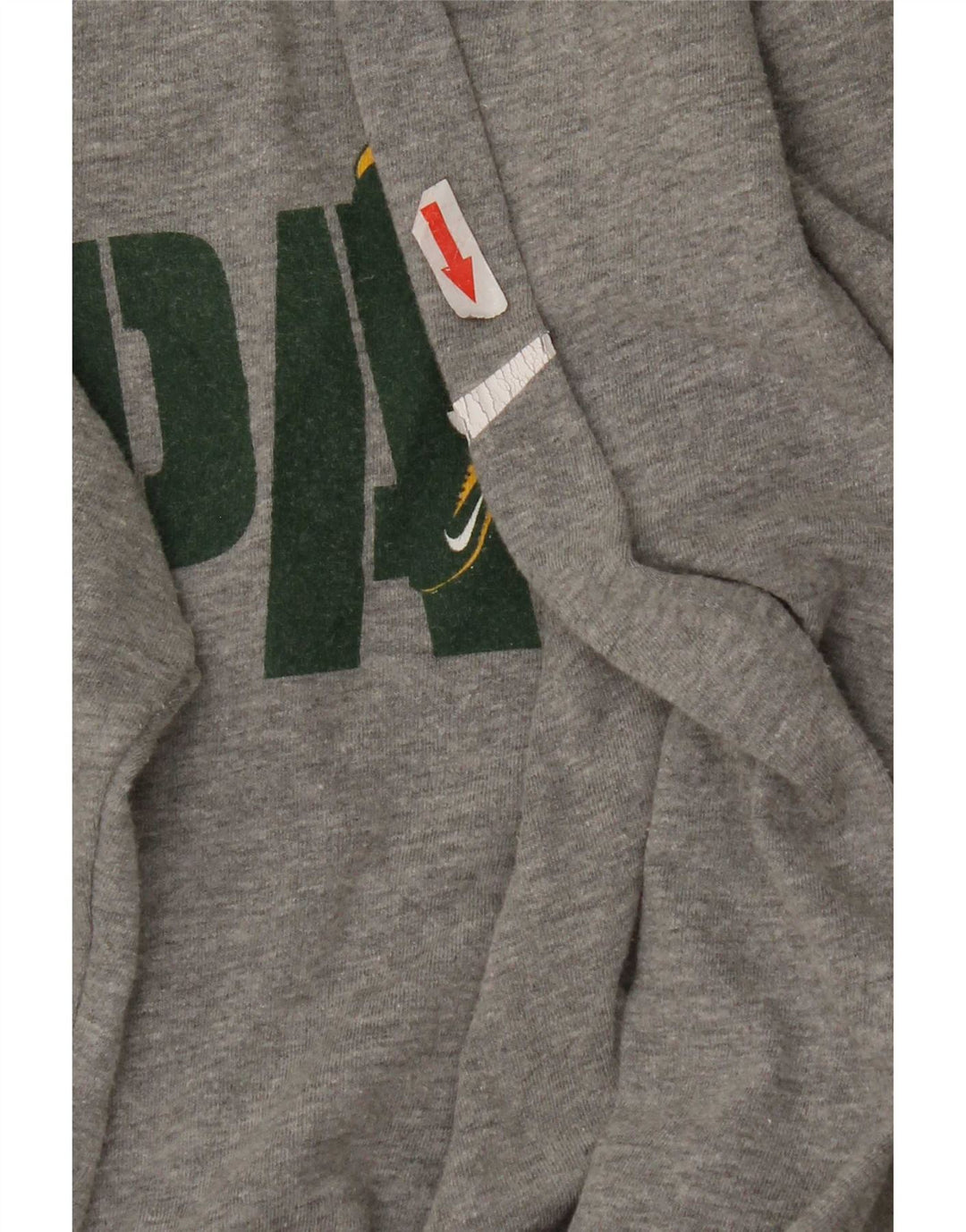 Nike Mens Packers Graphic Top manga comprida pequeno algodão cinza