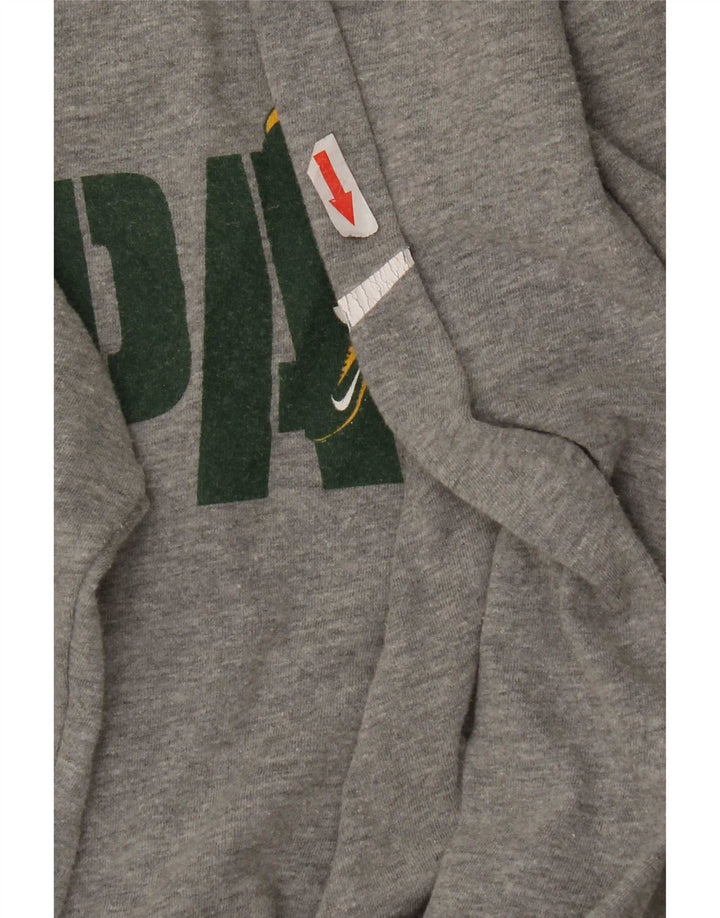 Nike Mens Packers Graphic Top manga comprida pequeno algodão cinza
