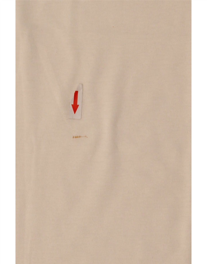 Camiseta feminina Lacoste tamanho superior 44 grande algodão branco