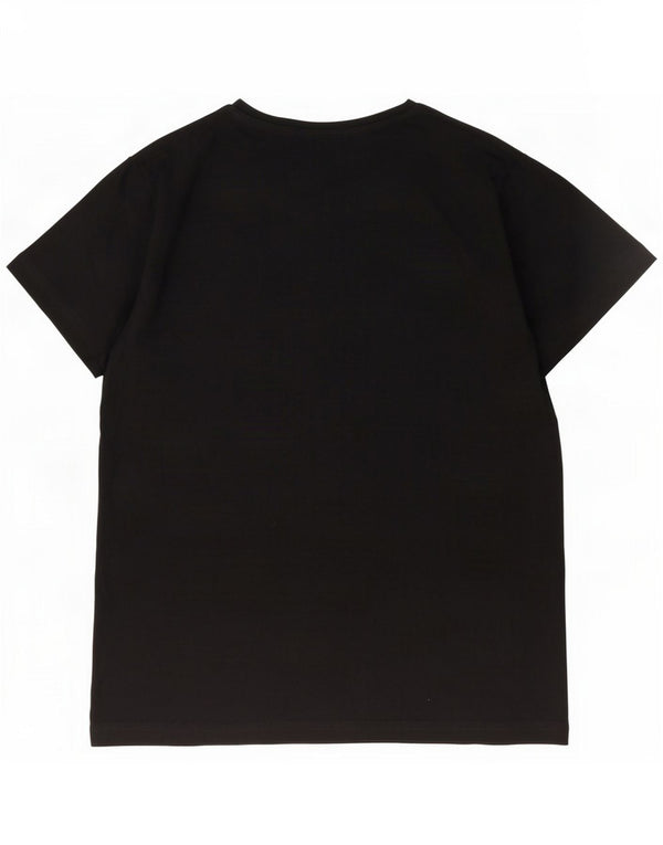 Camiseta masculina Lyle & Scott de algodão preto médio