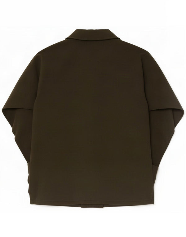 Avoca Womens Poncho Coat One Size Khaki