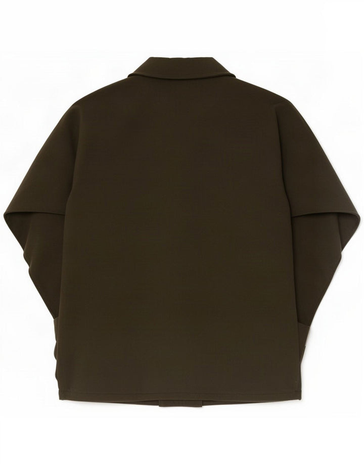 Avoca Womens Poncho Coat One Size Khaki