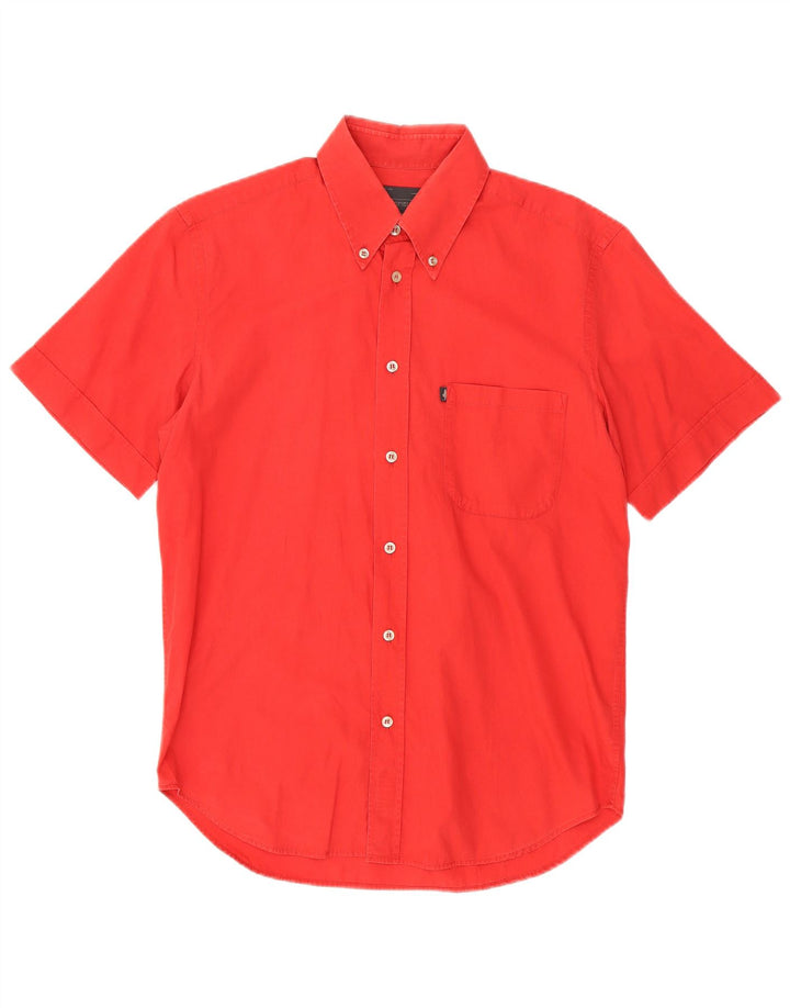 Camisa masculina de manga curta Marlboro Classics algodão vermelho médio