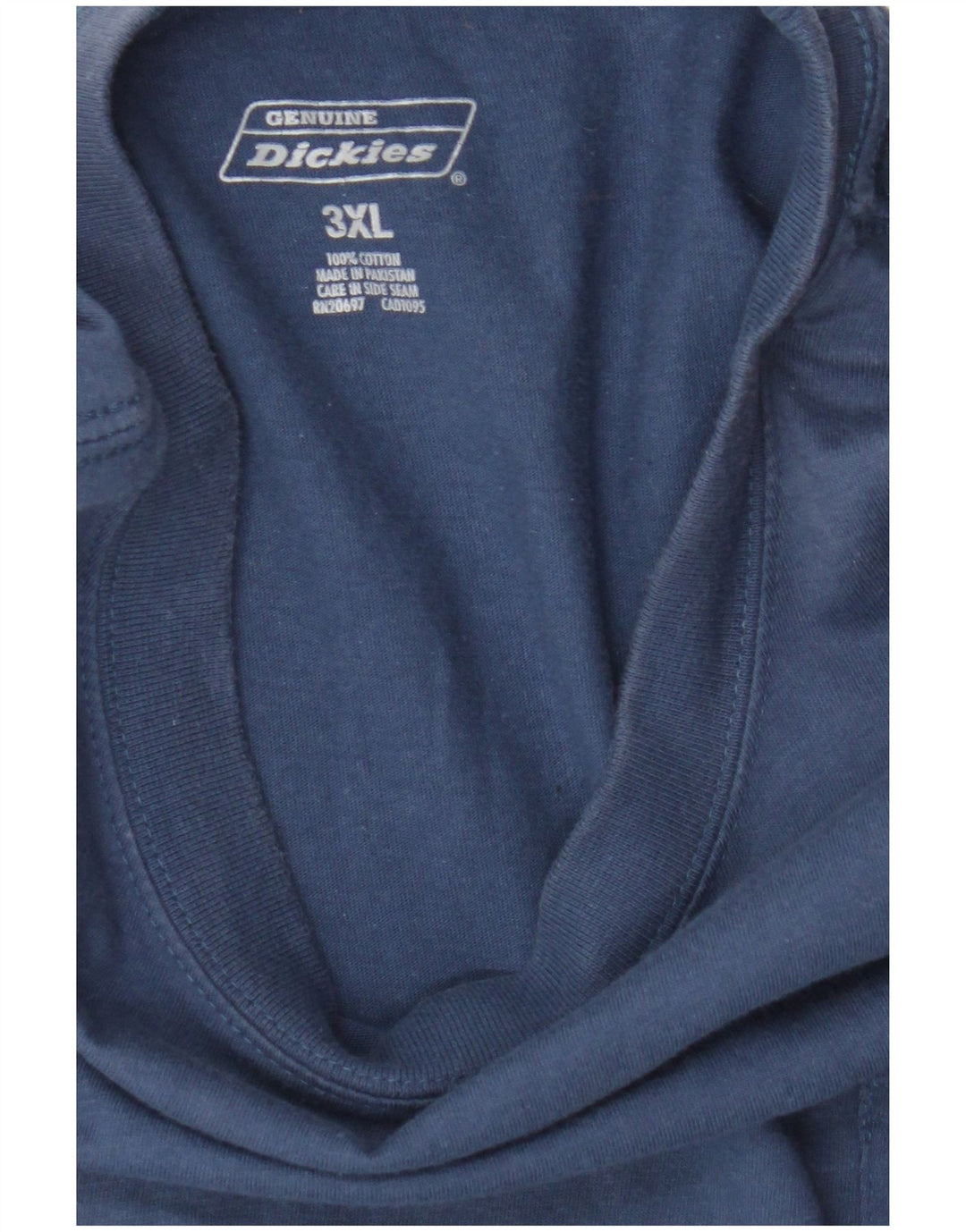Camiseta masculina Dickies Top 3XL algodão azul