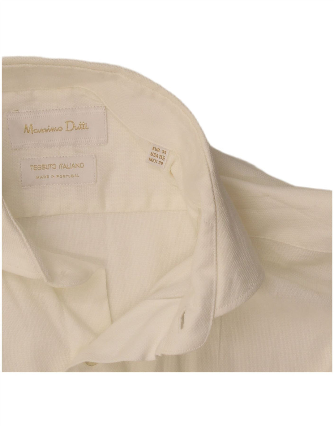 Camisa masculina Massimo Dutti tamanho 39 médio branco