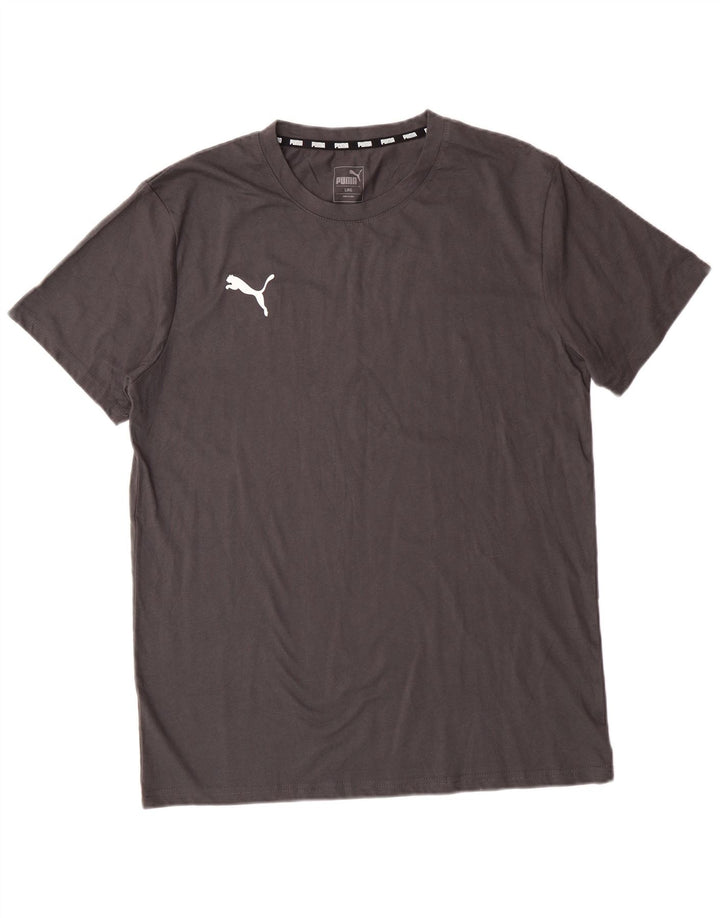 Camiseta masculina PUMA grande algodão cinza