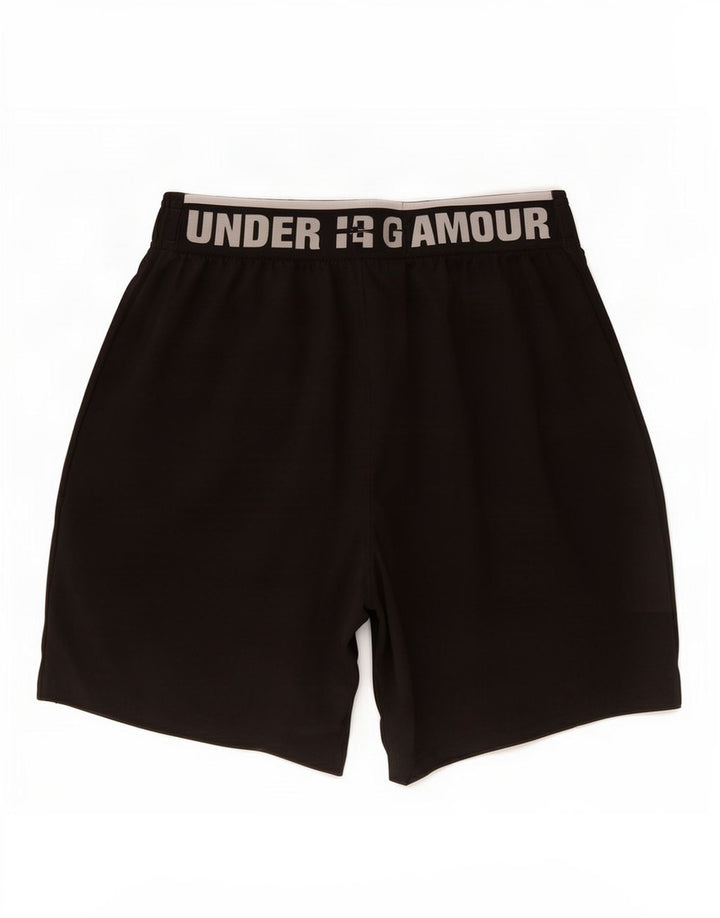 Shorts esportivos gráficos masculinos Under Armour médio preto