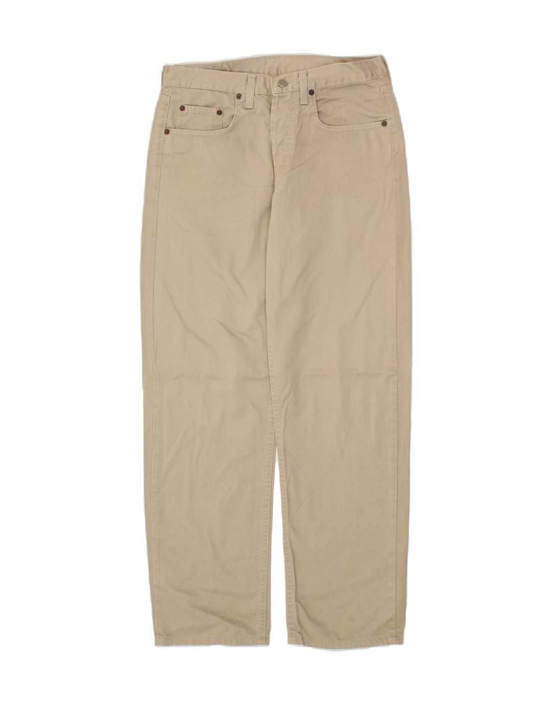 RIFLE Mens Straight Casual Trousers W31 L29  Beige Cotton Vintage Rifle and Second-Hand Rifle from Messina Hembry 