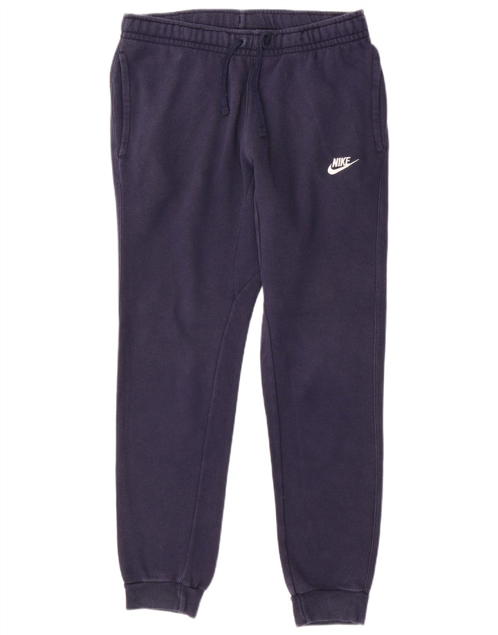 Calça de treino masculina Nike joggers pequeno algodão azul marinho
