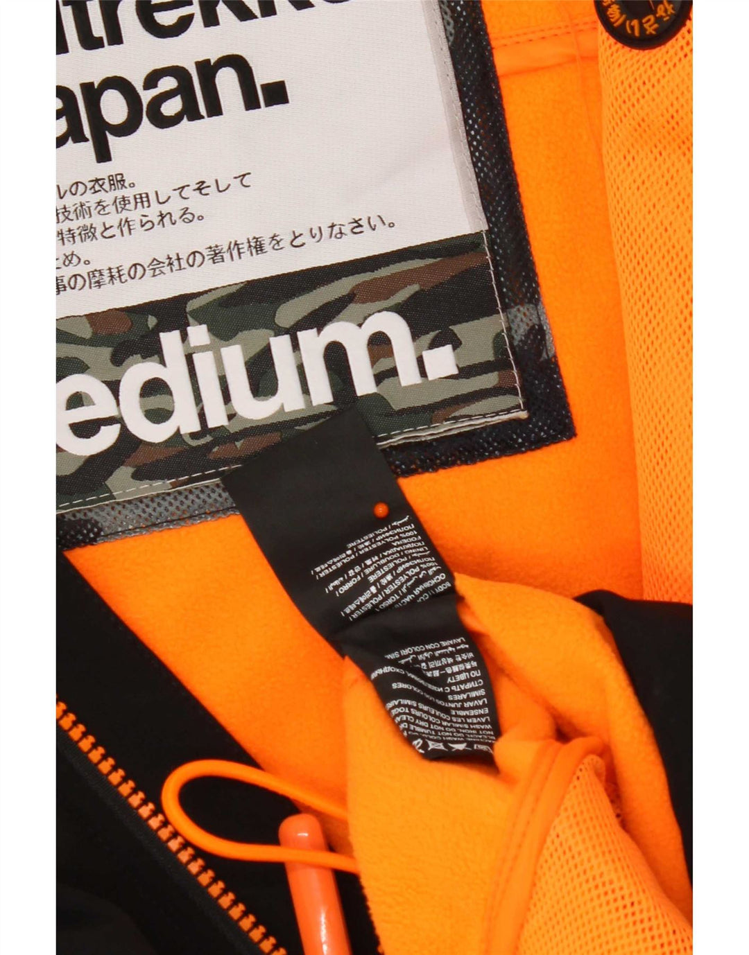 Jaqueta corta-vento masculina Superdry The Windtrekker Graphic UK 38 médio preto