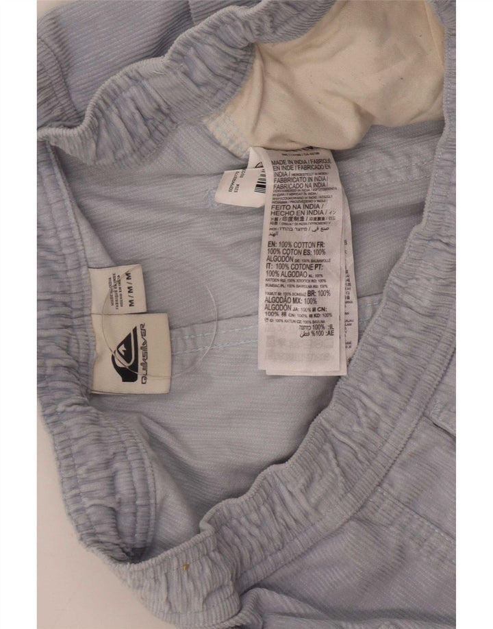 Shorts de veludo masculino Quiksilver médio W32 azul algodão