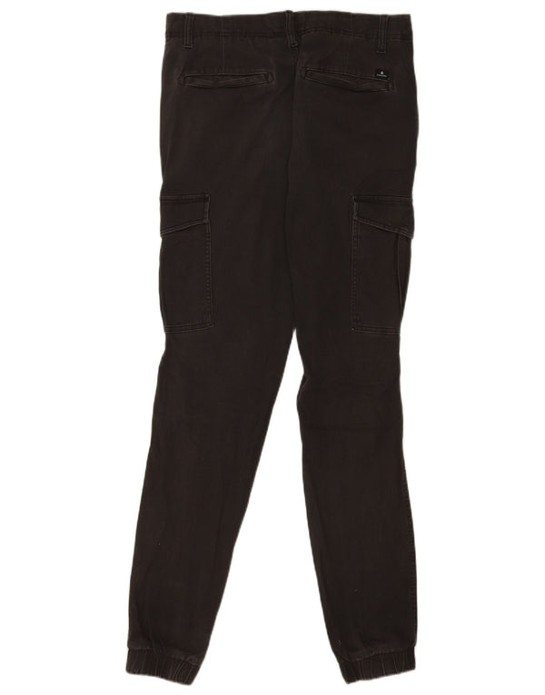 Calça cargo masculina Jack & Jones Marco Slim Joggers W32 L34 algodão preto