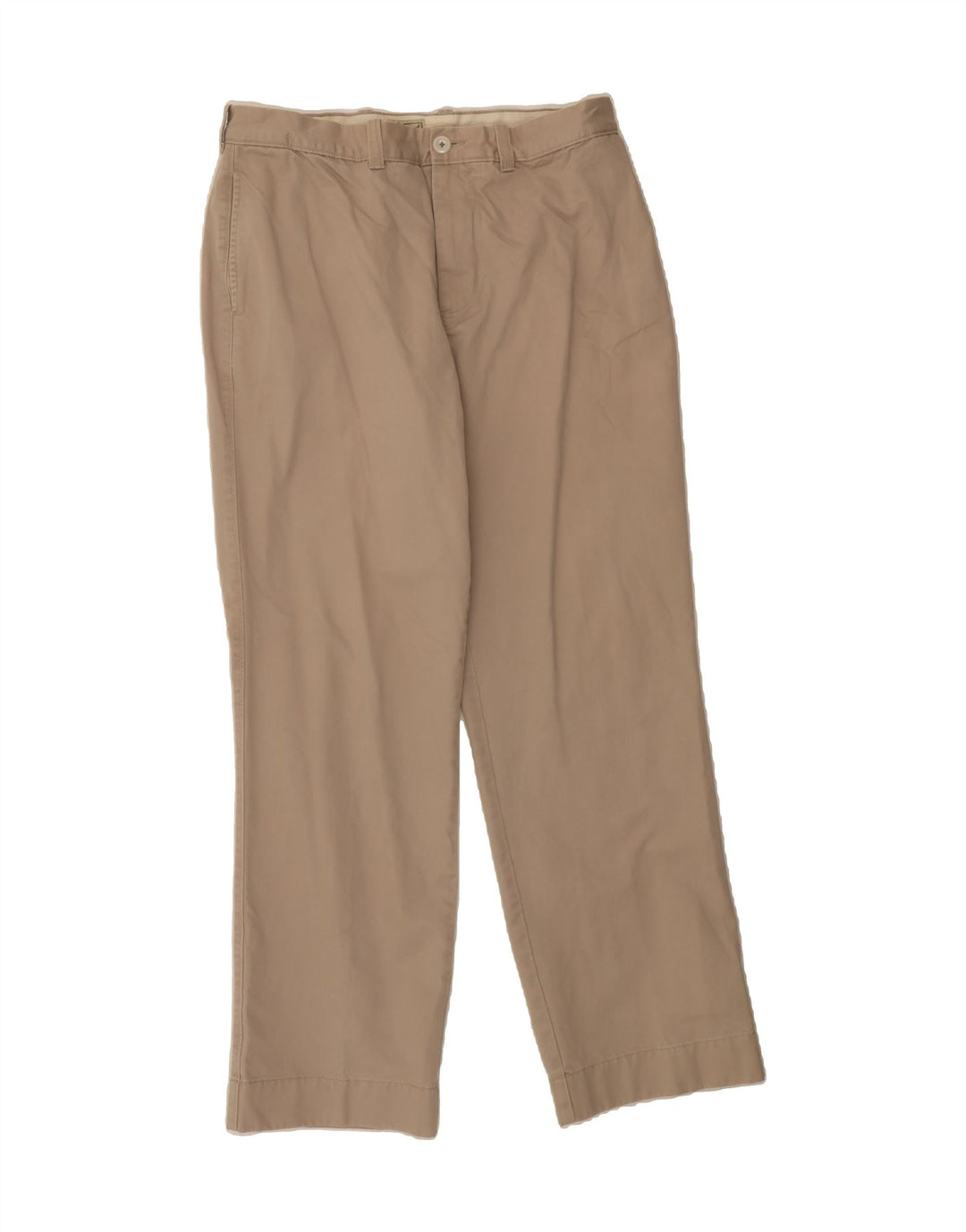 EDDIE BAUER Mens Straight Chino Trousers W36 L32 Beige Cotton Vintage Eddie Bauer and Second-Hand Eddie Bauer from Messina Hembry 