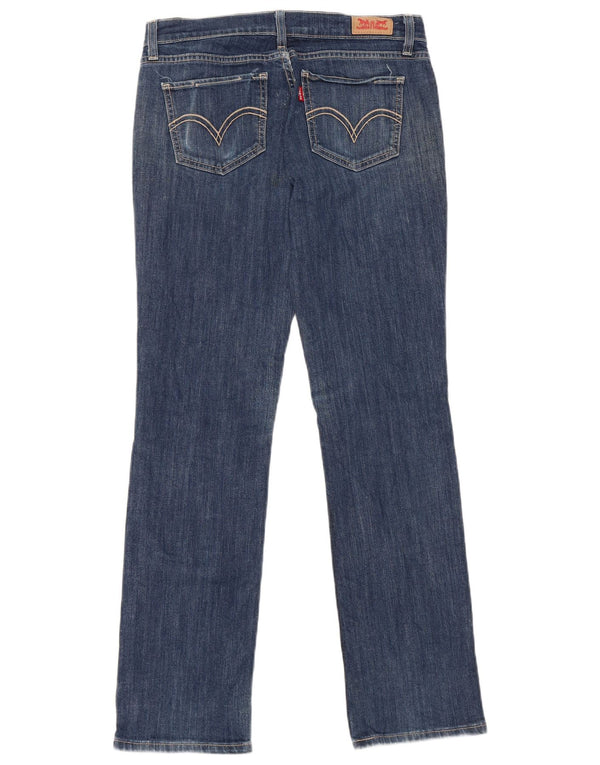Calça jeans feminina Levi's 524 Straight W29 L32 azul algodão