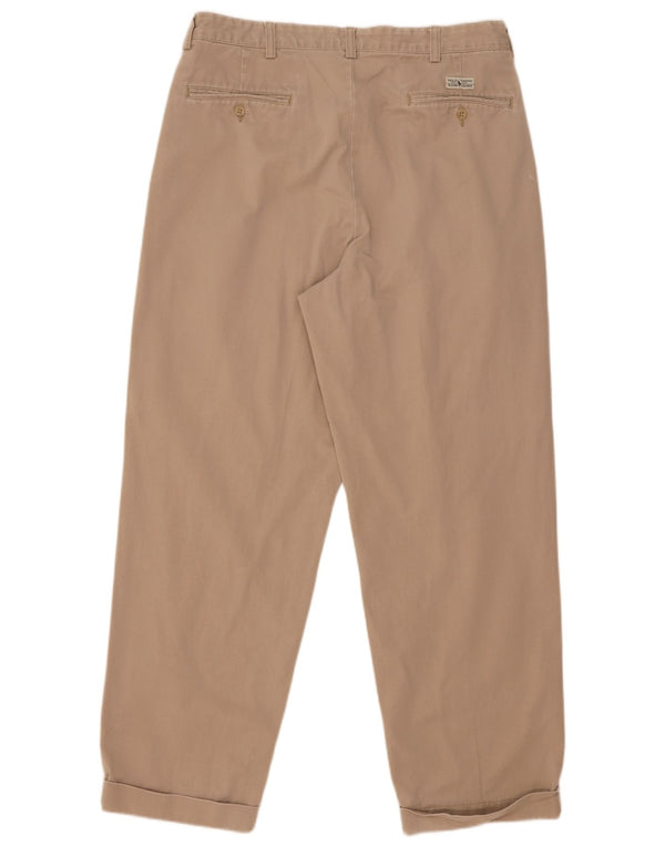 Calça Chino Masculina Polo Ralph Lauren Pegged W34 L30 Algodão Bege