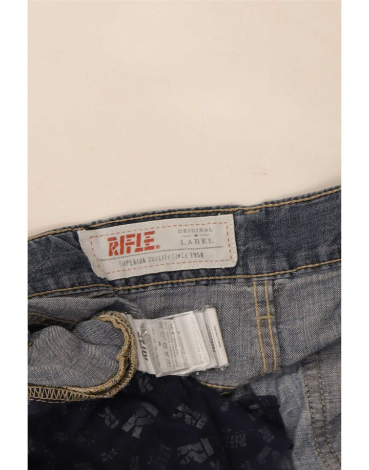 Rifle Mens Straight Jeans IT 48 Médio W34 L34 Azul Algodão
