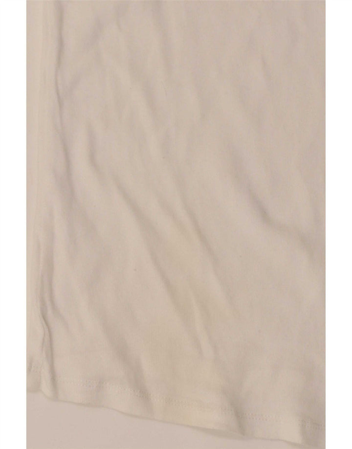 Zara Womens Vest Top UK 12 Médio Branco