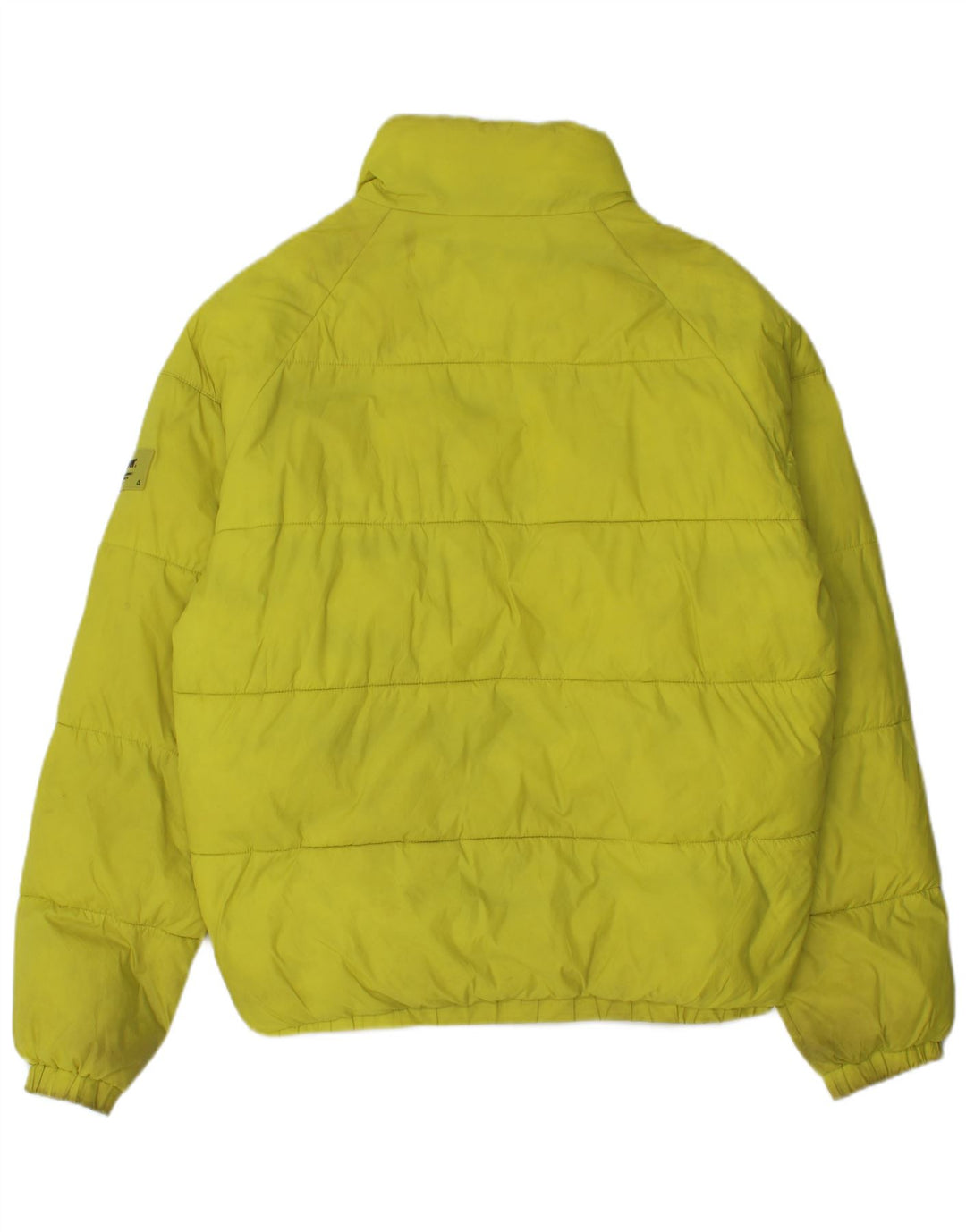 Jaqueta acolchoada masculina Zara Loose Fit UK 36 poliéster amarelo pequeno
