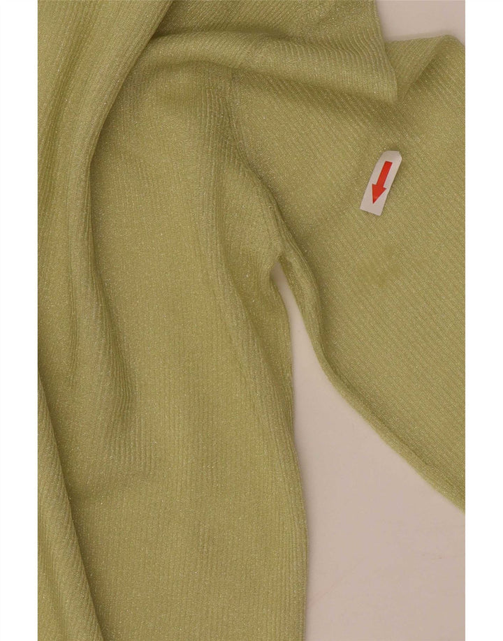 Suéter cardigã feminino grande da Zara Reino Unido 10 pequeno verde