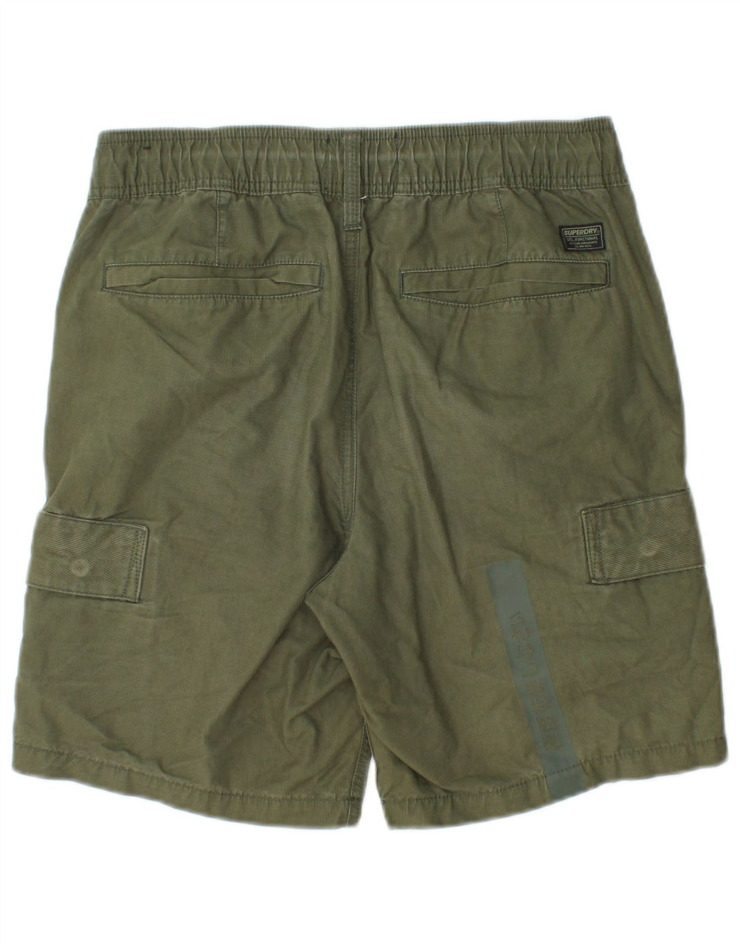 Superdry Mens Cargo Shorts Pequeno W30 Algodão Verde