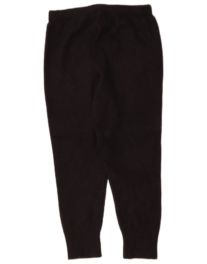 Calça de treino feminina Zara Joggers UK 14 médio preto viscose